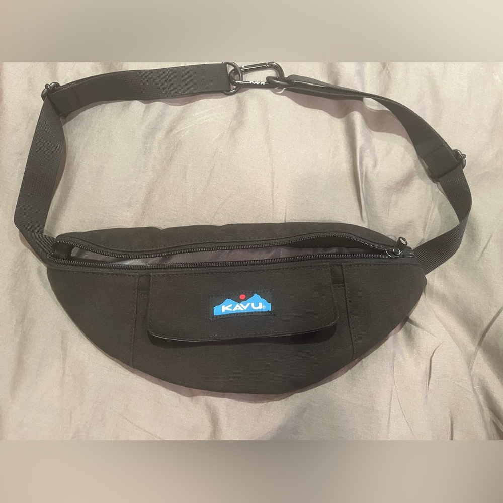 KAVU Classic Black Belt Bag